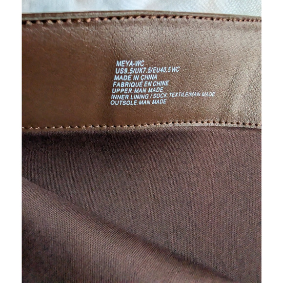 Meya Over the Knee Brown Stiletto Boots Slochy Wide Calf SZ 9.5 - Picture 2 of 8